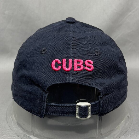 New Era Chicago Cubs MLB Strapback Hat Cap 940 Adjustable Navy Pink Dad Womens - Picture 3 of 15